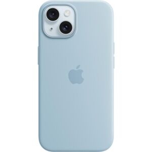 Handyhülle »Silicone Case mit MagSafe iPhone 15«, Apple iPhone 15 hellblau Größe