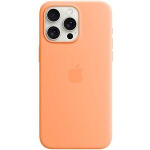 Handyhülle »Apple iPhone 15 Pro Max Silikon Case mit MagSafe«, Apple... Sorbet orange Größe