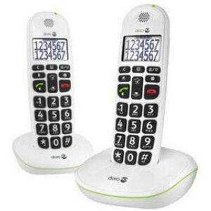 Schnurloses DECT-Telefon »Doro PhoneEasy110 Duo weiss« weiss Größe