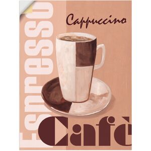 Artland Wandfolie »Cappuccino - Café«, Getränke, (1 St.) naturfarben Größe