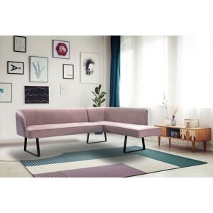 exxpo - sofa fashion Eckbank »Americano« powder pink Größe