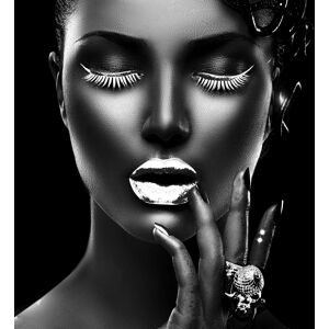 Leonique Acrylglasbild »Gesicht« weiss Größe