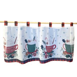 Weckbrodt Scheibengardine »Seasons Greetings«, (1 St.) multi Größe 45 cm