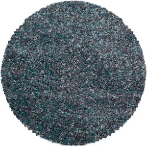 Ayyildiz Teppiche Hochflor-Teppich »Enjoy Shaggy«, rund, Wohnzimmer blau Größe Ø 80 cm