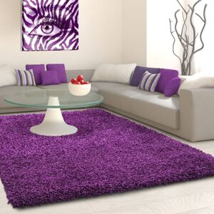 Ayyildiz Teppiche Hochflor-Teppich »Life Shaggy 1500«, rechteckig, Langflor,... lila Größe B/L: 100 cm x 200 cm