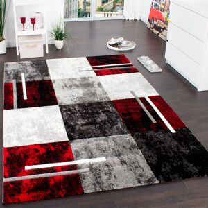 Paco Home Teppich »Diamond 663«, rechteckig rot/grau Größe B/L: 120 cm x 170 cm