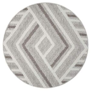 Carpet City Teppich »LINDO 7590«, rund, Kurzflor, Hochtief-Muster/ 3D-Effekt,... beige Größe Ø 200 cm