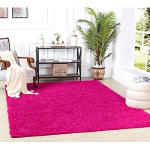 Surya Hochflor-Teppich »UNI CHIC 2308«, rechteckig, Flauschig, Langflor,... rosa Größe B/L: 120 cm x 170 cm