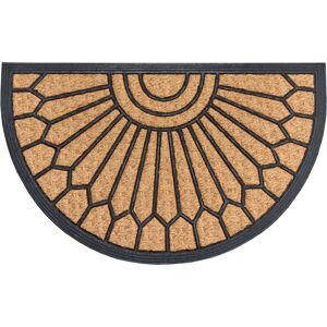 HANSE Home Fussmatte »Mix Mats Gummi-Kokos Halbrund Geometric Ornament«,... Braun Größe B/L: 75 cm x 45 cm