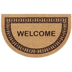 HANSE Home Fussmatte »Kokos Halbrund Welcome Ornament Border«, rechteckig,... natur Größe B/L: 45 cm x 70 cm