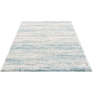 Carpet City Hochflor-Teppich »Pulpy 524«, rechteckig, besonders weich,... creme/blau Größe B/L: 120 cm x 160 cm