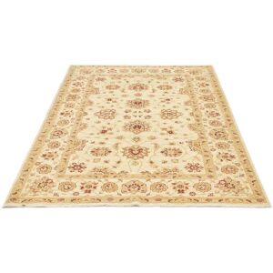 morgenland Wollteppich »Ziegler Teppich handgeknüpft beige«, rechteckig Beige Größe B/L: 128 cm x 176 cm