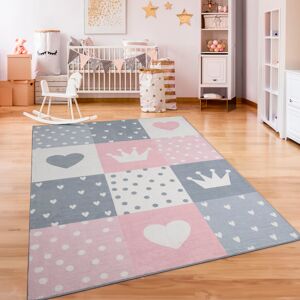 Paco Home Kinderteppich »Eliz 391«, rechteckig Pink Größe B/L: 140 cm x 200 cm