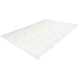 calo-deluxe Teppich »Latemar 400«, rechteckig, Hoch -Tief Struktur, Wohnzimmer weiss Größe B/L: 120 cm x 170 cm