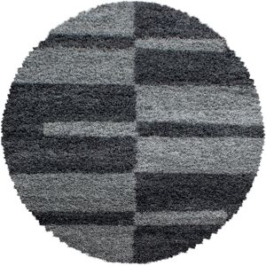 Ayyildiz Teppiche Hochflor-Teppich »Gala Shaggy 2505«, rund grau Größe Ø 160 cm