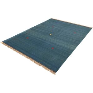 morgenland Wollteppich »Kelim - Oriental - 203 x 146 cm - dunkelblau«,... Dunkelblau Größe B/L: 146 cm x 203 cm