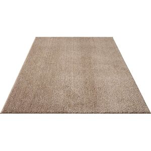 my home Hochflor-Teppich »Andor«, rechteckig, weiche Haptik, Mikrofaser, mit... sand Größe B/L: 60 cm x 110 cm
