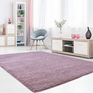 Carpet City Teppich »Softshine 2236«, rechteckig, Hochflor, besonders weich,... lila Größe B/L: 80 cm x 150 cm