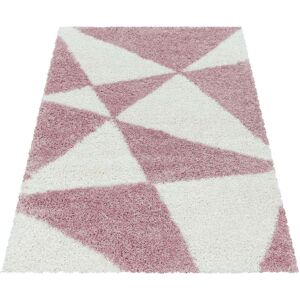 Ayyildiz Teppiche Hochflor-Teppich »TANGO 3101«, rechteckig, Wohnzimmer rosé Größe B/L: 200 cm x 290 cm