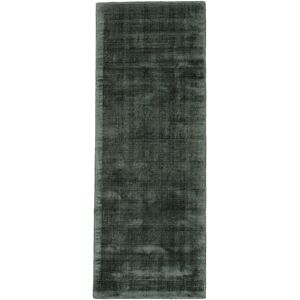 carpetfine Teppich »Ava Viskoseteppich«, rechteckig dunkelgrün Größe B/L: 80 cm x 400 cm
