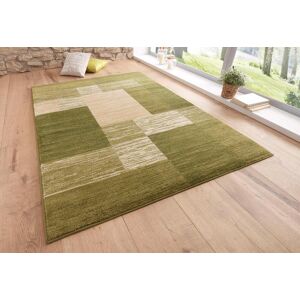 my home Teppich »Melvin«, rechteckig, schön weich, flacher Teppich Karo-Muster grün Größe B/L: 120 cm x 180 cm