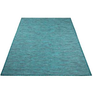 Carpet City Teppich »Palm«, rechteckig, Wetterfest & UV-beständig, für... blau Größe B/L: 200 cm x 290 cm