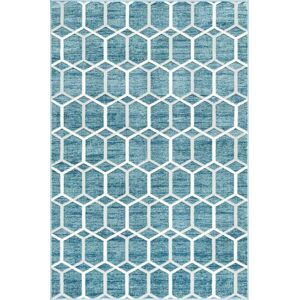 Myflair Möbel & Accessoires Teppich »Titan Trellis«, rechteckig blau/elfenbeinfarben Größe B/L: 183 cm x 274 cm