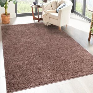 Carpet City Hochflor-Teppich »City Shaggy«, rechteckig braun Größe B/L: 200 cm x 200 cm