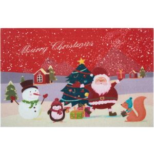 Home affaire Fussmatte »Weihnachten«, rechteckig, mit Spruch, Schrift-Design,... rot Größe B/L: 45 cm x 70 cm