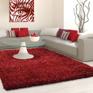 Ayyildiz Teppiche Hochflor-Teppich »Life Shaggy 1500«, rechteckig rot Größe B/L: 140 cm x 200 cm