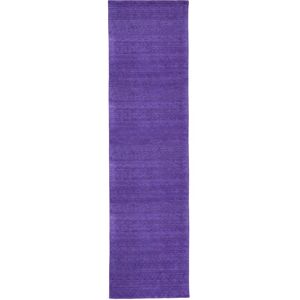 morgenland Wollteppich »Gabbeh Teppich handgewebt lila«, rechteckig Lila Größe B/L: 80 cm x 400 cm