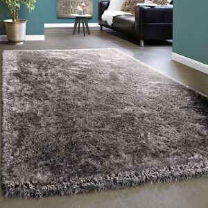 Paco Home Hochflor-Teppich »Touch 100«, rechteckig grau Größe B/L: 80 cm x 150 cm