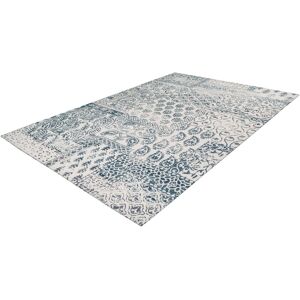Home affaire Teppich »Lukas«, rechteckig dunkelblau/elfenbeinfarben Größe B/L: 160 cm x 230 cm