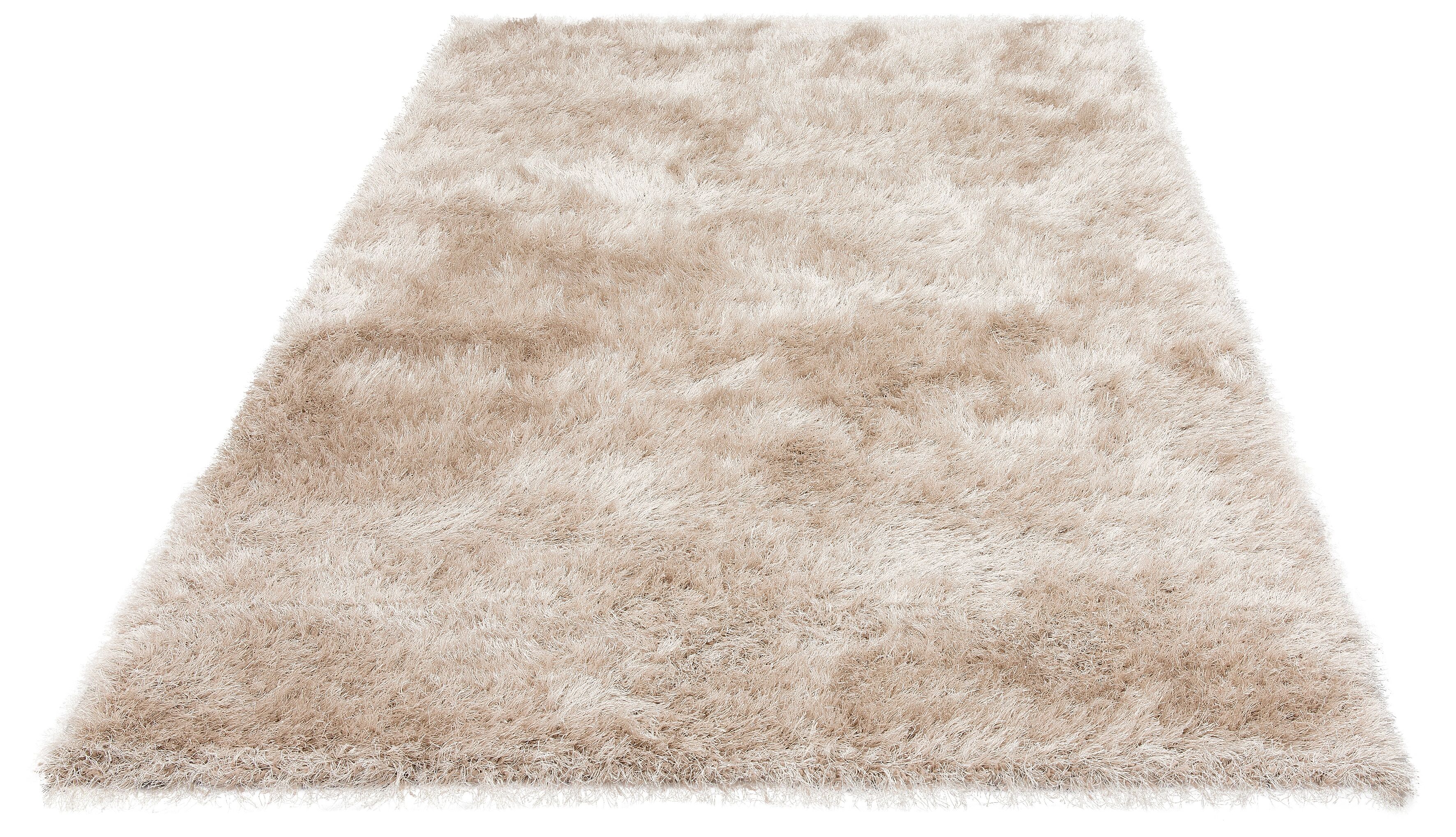merinos Hochflor-Teppich »Glossy 411«, rechteckig, 70 mm Höhe, besonders... beige Größe 120x170 cm 160x230 cm 200x290 cm 80x150 cm