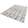 HANSE Home Hochflor-Teppich »Grid«, rechteckig creme Größe B/L: 160 cm x 230 cm