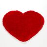 KiYou Shaggy Hochflor-Teppich »Shaggy Herz KS-5«, herzförmig, 40 mm Höhe, für... rot Größe B/L: 100 cm x 100 cm