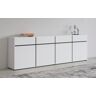 INOSIGN Sideboard »Cross,Breite 225 cm, moderne grifflose Kommode,4 Türen/4... weiss/weiss Größe