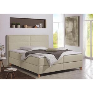 Home affaire Boxspringbett »Caria« creme/beige Größe