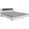 Wimex Futonbett »Kreta«, Liegefläche 180x200cm, modernes Kopfteil Weiss/ Absetzung Graphit + Weiss/ Absetzung Graphit + Weiss Größe