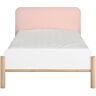 Gami Einzelbett »Bett«, (1 tlg.), Mit seiner Mischung aus sanften Farben Eiche Blond / Rosa / Hellgrau / Weiss + Rosa + Weiss Größe