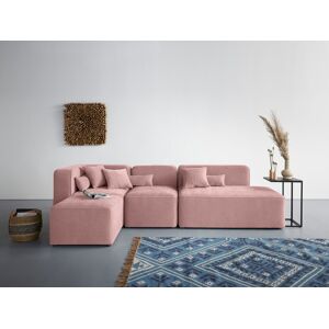 andas Ecksofa »Sundstrup L-Form« rosa Größe