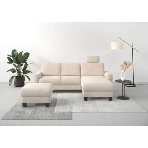 Home affaire Ecksofa »Summer L-Form« creme Größe