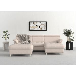 sit&more Ecksofa »Marano L-Form« creme Größe