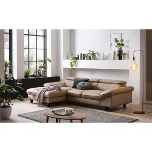 Home affaire Ecksofa »Pilot L-Form« cappuccino Größe