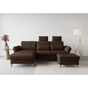 sit&more Ecksofa »Göteborg« dunkelbraun Größe