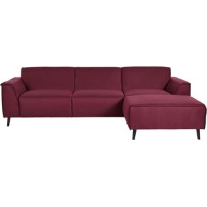 DOMO collection Ecksofa »Amora L-Form« bordeau Größe