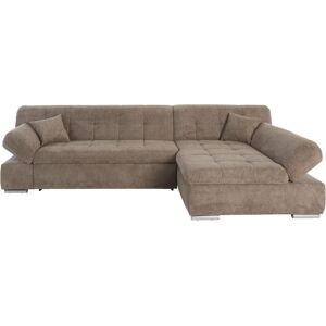 DOMO collection Ecksofa »Mona L-Form« schlamm Größe