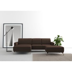 sit&more Ecksofa »Bailando L-Form« dunkelbraun Größe