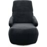 DOMO collection Sessel »700015 mit Rückenverstellung und Drehfunktion« schwarz Größe
