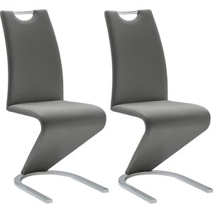 MCA furniture Freischwinger »Amado«, (Set), 2 St., Kunstleder grau + chrom Größe